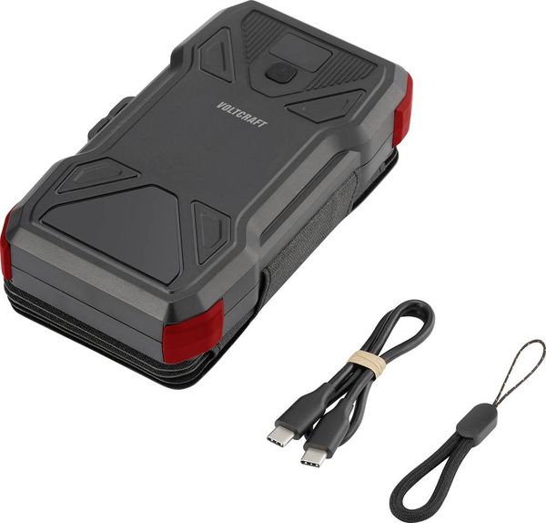 Produktbild: VOLTCRAFT VC-SPB-20.000 VC-14456835 Solar-Powerbank Ladestrom Solarzelle 3A 20000 mAh