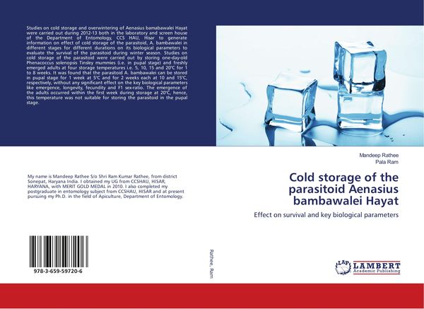 Produktbild: Cold storage of the parasitoid Aenasius bambawalei Hayat
