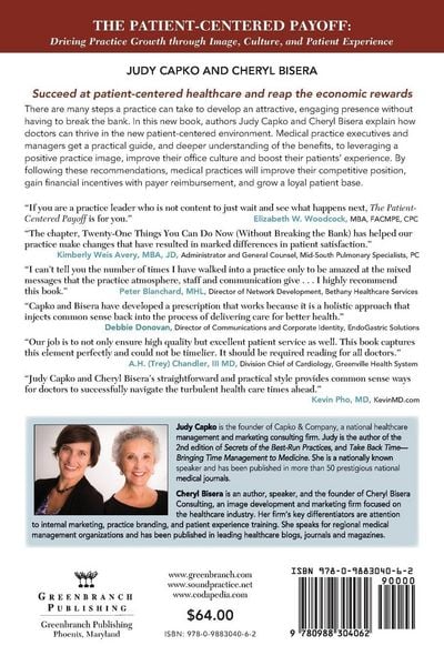 Produktbild: The Patient-Centered Payoff