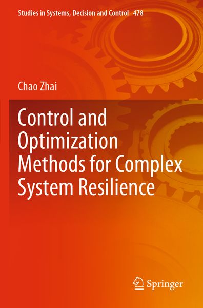 Produktbild: Control and Optimization Methods for Complex System Resilience