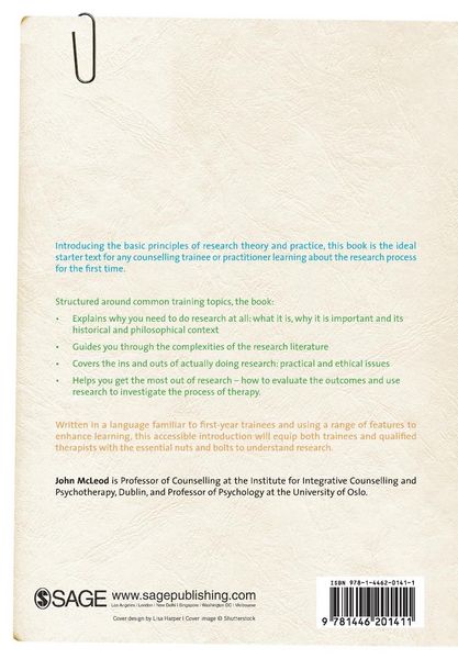 Produktbild: An Introduction to Research in Counselling and Psychotherapy