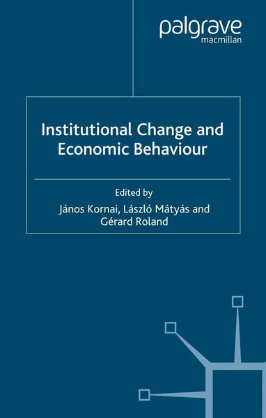 Produktbild: Institutional Change and Economic Behaviour