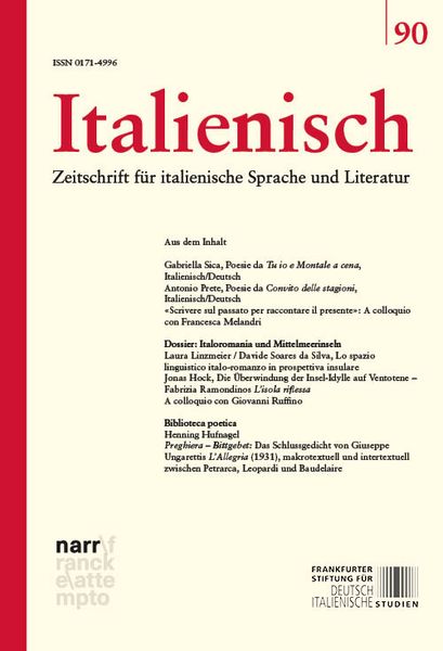 Produktbild: Italienisch Band 90 | 45. Jahrgang, Heft 2