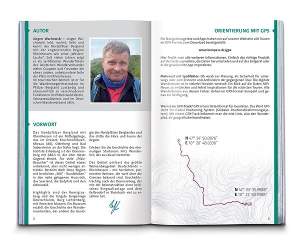 Produktbild: KOMPASS Wanderf&uuml;hrer Nordpf&auml;lzer Bergland, Rheinhessen, 50 Touren