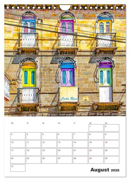 Produktbild: Reise durch Mittelamerika - Urlaubsplaner (Wandkalender 2026 DIN A4 hoch), CALVENDO Monatskalender