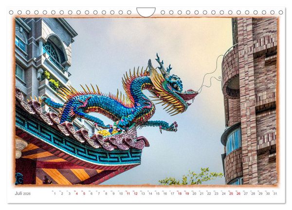 Produktbild: Taipeh, Hauptstadt von Taiwan (Wandkalender 2026 DIN A4 quer), CALVENDO Monatskalender