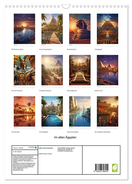 Produktbild: Im alten &Auml;gypten (Wandkalender 2026 DIN A3 hoch), CALVENDO Monatskalender