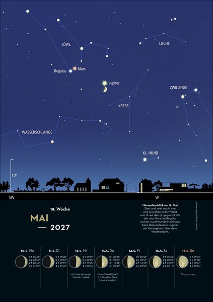Produktbild: KOSMOS Himmelsjahr Wochen-Kulturkalender 2027 - Der Wandkalender f&uuml;r jede Woche