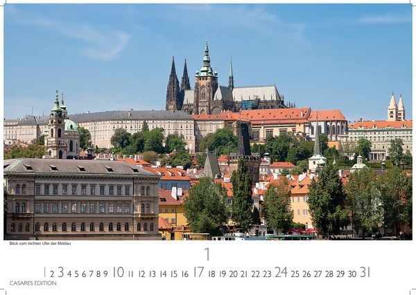 Produktbild: Prag Kalender 2027 &ndash; Wandkalender | Fotokalender 35x50cm Grosses Format - Hochwertige Fotos von Prags bekanntesten Bauwerken, historischen Pl&auml;tzen und malerischen Ecken