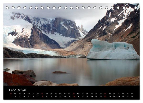 Produktbild: S&uuml;dpatagonien &ndash; das "Ende" der Welt (Tischkalender 2026 DIN A5 quer), CALVENDO Monatskalender