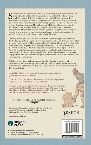 Produktbild: Bluestockings and Landscape in Eighteenth-Century Britain