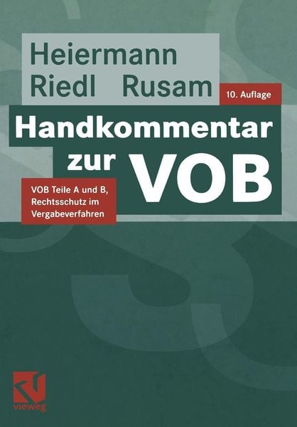 Produktbild: Handkommentar zur VOB