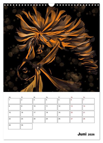 Produktbild: Zauberhaftes Textildesign (Wandkalender 2026 DIN A3 hoch), CALVENDO Monatskalender