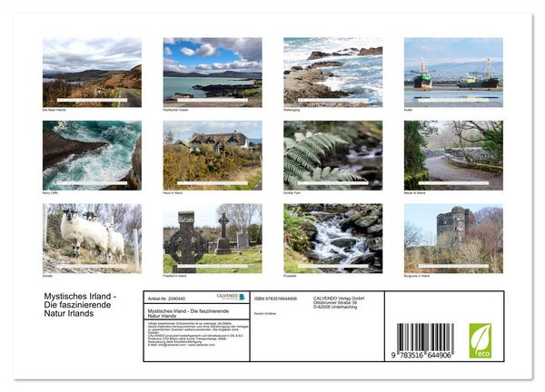 Produktbild: Mystisches Irland - Die faszinierende Natur Irlands (Wandkalender 2026 DIN A4 quer), CALVENDO Monatskalender