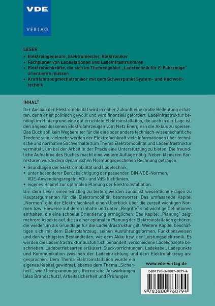 Produktbild: Elektroinstallation und Ladeinfrastruktur der Elektromobilität
