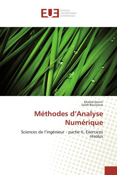 Produktbild: M&eacute;thodes d'Analyse Num&eacute;rique
