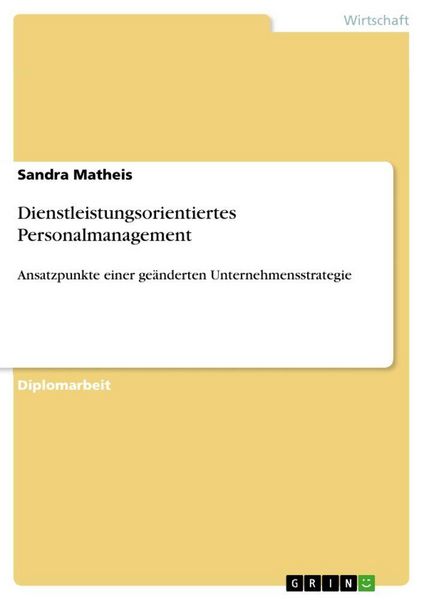 Produktbild: Dienstleistungsorientiertes Personalmanagement