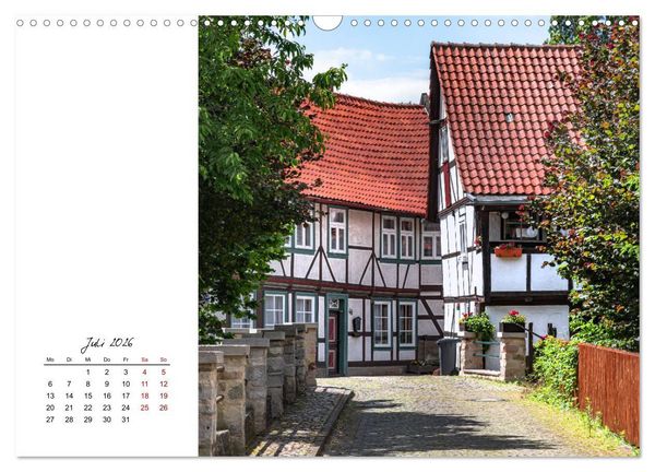 Produktbild: Fachwerkstadt Hornburg (Wandkalender 2026 DIN A3 quer), CALVENDO Monatskalender
