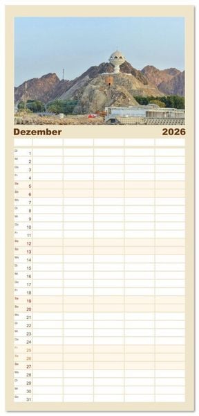 Produktbild: Familienplaner 2026 - Oman - Historische Perle des Orients mit 5 Spalten (Wandkalender, 21 x 45 cm) CALVENDO