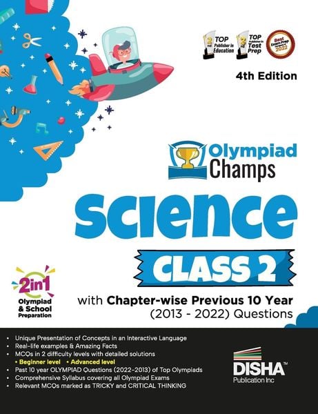 Produktbild: Olympiad Champs Science Class 2 with Chapter-wise Previous 10 Year (2013 - 2022) Questions 4th Edition | Complete Prep Guide with Theory, PYQs, Past & Practice Exercise |