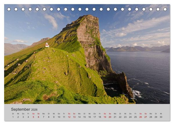Produktbild: F&auml;r&ouml;er Inseln 2026 (Tischkalender 2026 DIN A5 quer), CALVENDO Monatskalender