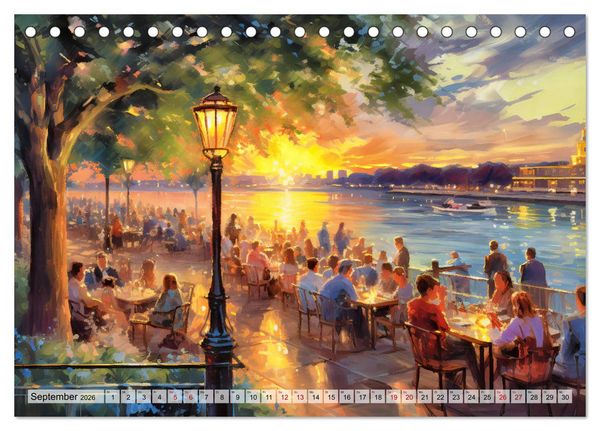 Produktbild: Hafenkante - Ein Leben mit und f&uuml;r den Hafen (Tischkalender 2026 DIN A5 quer), CALVENDO Monatskalender