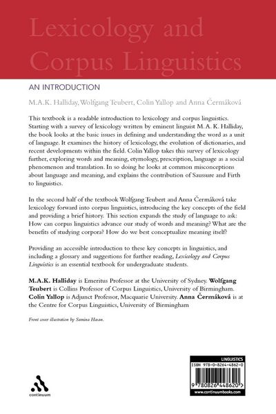 Produktbild: Lexicology and Corpus Linguistics