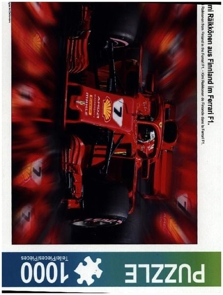 CALVENDO Puzzle Kimi Räikkönen aus Finnland im Ferrari F1. | 1000 Teile Lege-Größe 64x48cm Foto-Puzzle für glückliche Stunden