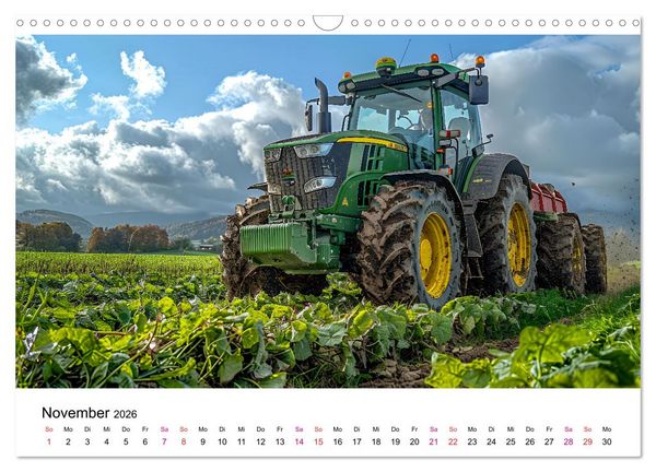 Produktbild: Traktoren Power (Wandkalender 2026 DIN A3 quer), CALVENDO Monatskalender