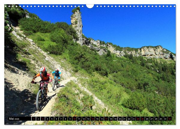 Produktbild: Mountainbike Traumpfade (Wandkalender 2026 DIN A3 quer), CALVENDO Monatskalender
