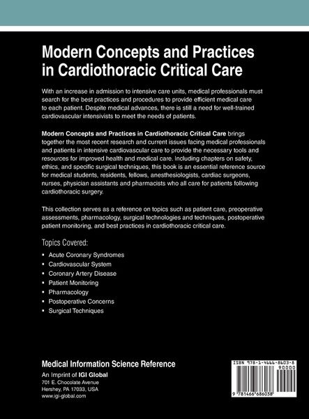 Produktbild: Modern Concepts and Practices in Cardiothoracic Critical Care
