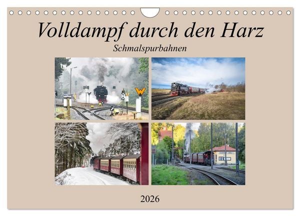 Volldampf durch den Harz (Wandkalender 2026 DIN A4 quer), CALVENDO Monatskalender