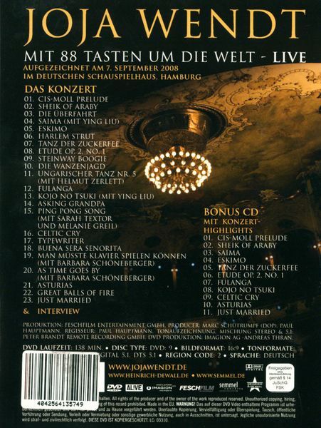 Produktbild: Joja Wendt - Mit 88 Tasten um die Welt