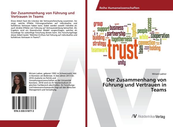 Produktbild: Der Zusammenhang von F&uuml;hrung und Vertrauen in Teams