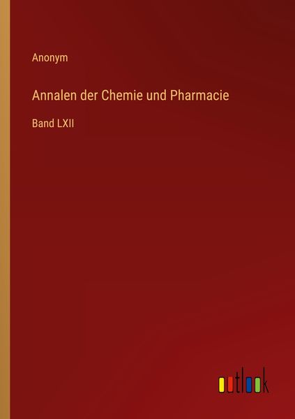 Produktbild: Annalen der Chemie und Pharmacie