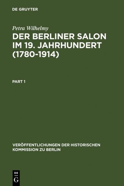 Produktbild: Der Berliner Salon im 19. Jahrhundert (1780-1914)