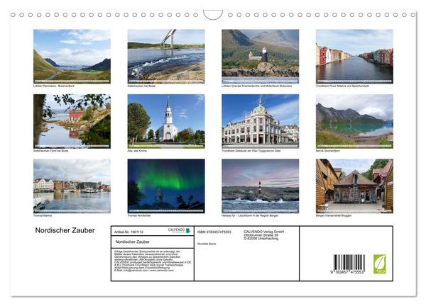 Produktbild: Nordischer Zauber (Wandkalender 2026 DIN A3 quer), CALVENDO Monatskalender