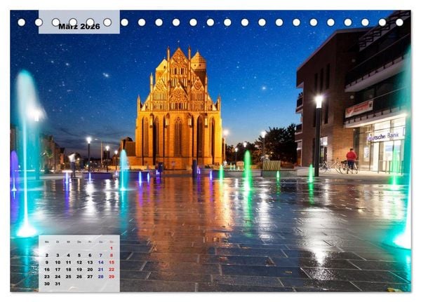 Produktbild: Prenzlau - Stadt im Herzen der Uckermark (Tischkalender 2026 DIN A5 quer), CALVENDO Monatskalender