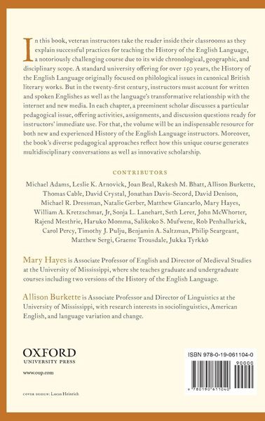Produktbild: Approaches to Teaching the History of the English Language