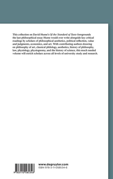 Produktbild: Reading David Hume&rsquo;s 'Of the Standard of Taste'