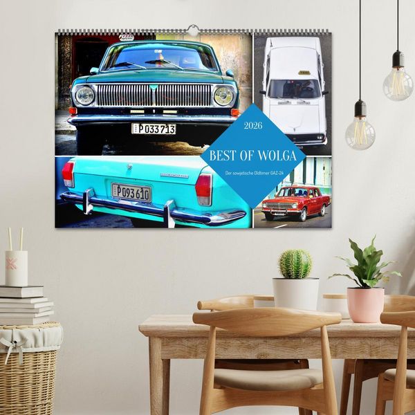Produktbild: BEST OF WOLGA - Der sowjetische Oldtimer GAZ-24 (Wandkalender 2026 DIN A2 quer), CALVENDO Monatskalender