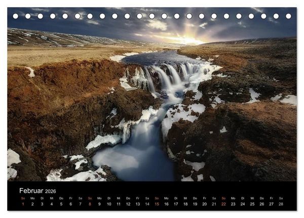 Produktbild: Island - wundervolle Weite (Tischkalender 2026 DIN A5 quer), CALVENDO Monatskalender