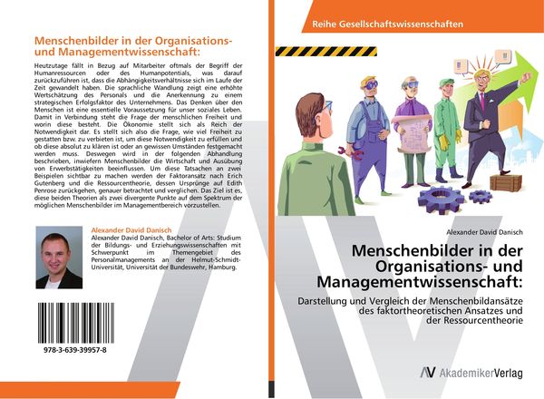 Produktbild: Menschenbilder in der Organisations- und Managementwissenschaft: