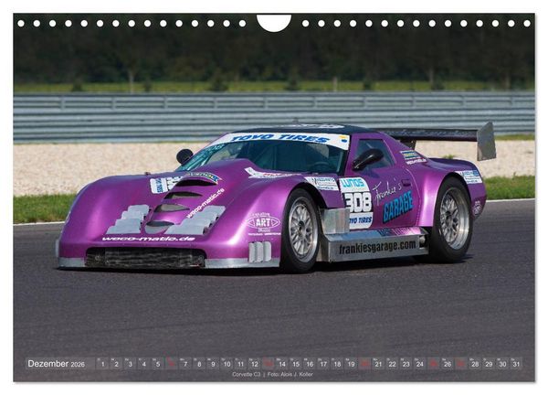 Produktbild: Corvette Racing 2026 (Wandkalender 2026 DIN A4 quer), CALVENDO Monatskalender