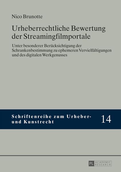 Produktbild: Urheberrechtliche Bewertung der Streamingfilmportale