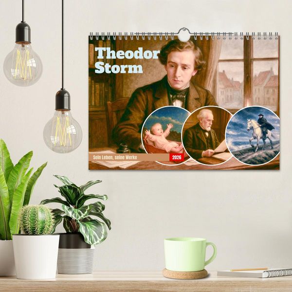 Produktbild: Theodor Storm. Sein Leben, seine Werke (Wandkalender 2026 DIN A4 quer), CALVENDO Monatskalender
