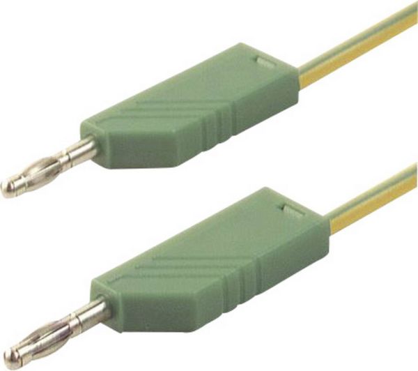 Produktbild: Hirschmann Test & Measurement CO MLN 200/2,5 Messleitung Lamellenstecker 4 mm Lamellenstecker 4 mm 2.00 m Gelb, Gr&uuml;n 1 St.