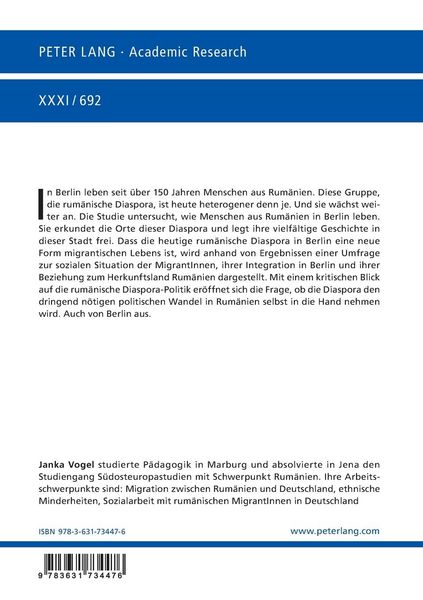 Produktbild: Die rum&auml;nische Diaspora in Berlin