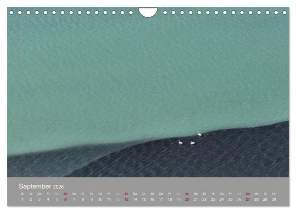 Produktbild: Naturkunst - Luftbilder (Wandkalender 2026 DIN A4 quer), CALVENDO Monatskalender