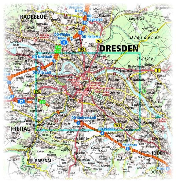 Produktbild: Publicpress Stadtplan Dresden 1:16.000